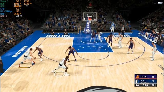 NBA 2k22 - Ryzen 3 PRO 2100ge & Vega 3 смотреть онлайн