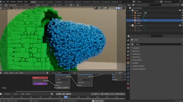 Blender 2.92 Geometry Nodes Mograph: attribute compare node смотреть онлайн