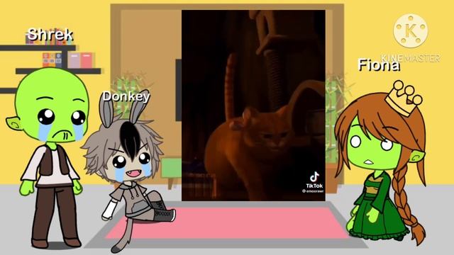 Shrek Reacts To Puss In Boots - TikToks || Gacha Life || (Reaction) смотреть онлайн