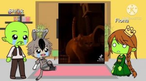 Shrek Reacts To Puss In Boots - TikToks || Gacha Life || (Reaction)