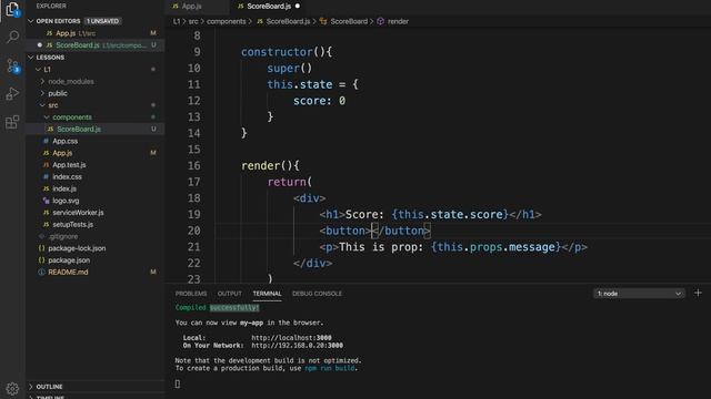 How To Create React Class Component And Handle State смотреть онлайн