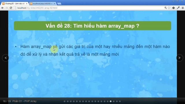 Tự học PHP - 29 PHP Array - 10 Vấn đề 27 - 28 смотреть онлайн