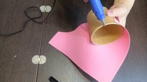 ?Как красиво обернуть крафт-стакан фоамираном? МАСТЕР КЛАСС?