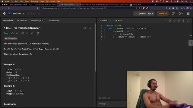 ?Solving All LeetCode Problems with PYTHON ? - 1137 N-th Tribonacci Number смотреть онлайн