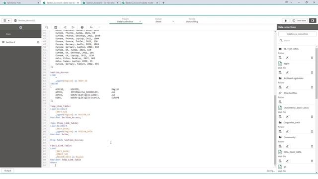 Qlik : 007_Section Access : Row level data reduction on multi fields using Cross Join and Link Tabl смотреть онлайн