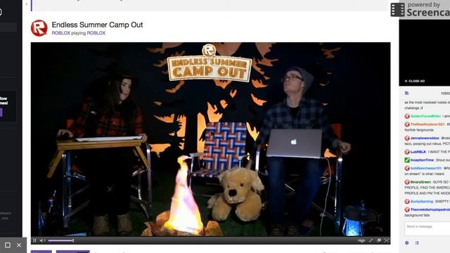 Roblox Endless Summer CAMP OUT Recorded from Twitch .3. смотреть онлайн