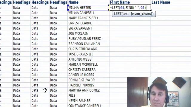 Excel - How Separate First And Last Name In Excel - Episode 1145 смотреть онлайн