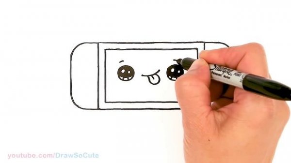 How to Draw a Nintendo Switch ?Video Game Console