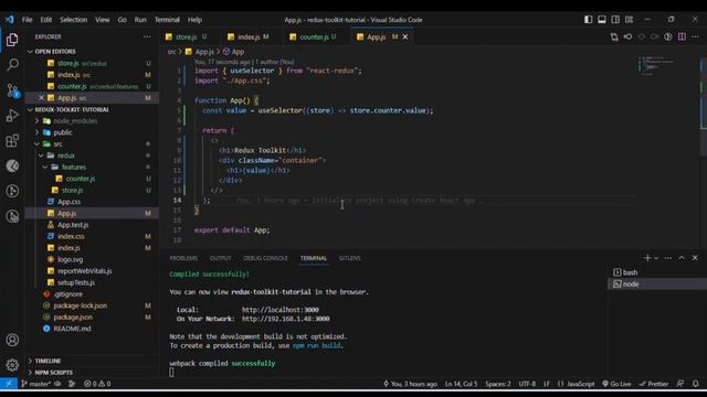 Redux Toolkit for beginners Part 2 (Counter App with Redux Toolkit) (UI of Redux Counter App) смотреть онлайн