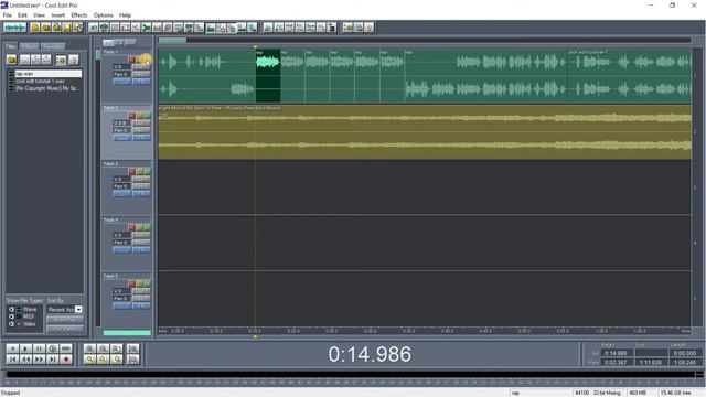 PC tricks | How to edit audio in Cool Edit Pro | Multi Track editing_Cool Edit Pro tutorial смотреть онлайн
