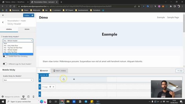Créer un STICKY header avec Kadence sur WordPress смотреть онлайн