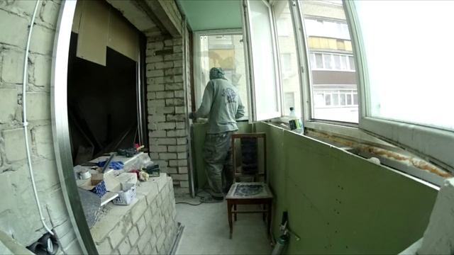 Монтаж гипсокартона. Соединение комнаты и балкона смотреть онлайн