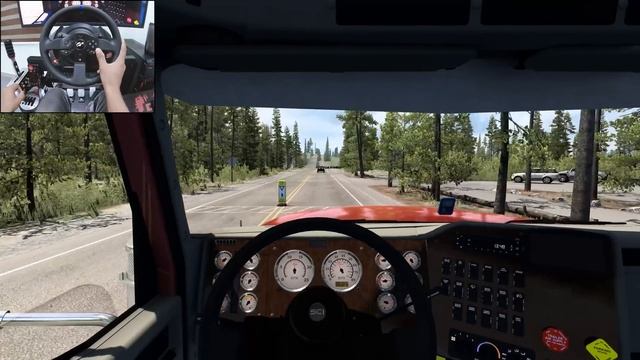 U.S Route 14 - American Truck Simulator | Thrustmaster T300RS смотреть онлайн