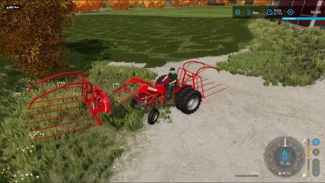 New mower, 1st grass harvest, and upgrade 135s grass capacity | Rennebu | FS22| The Norwegian Farm смотреть онлайн