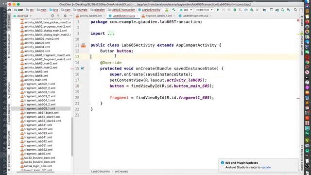 Giao diện Android - 6.6 - Sử dụng FragmentManager trong Android смотреть онлайн