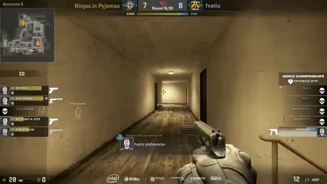 CSGO — NiP vs Fnatic Inferno IEM Katowice 2016 смотреть онлайн