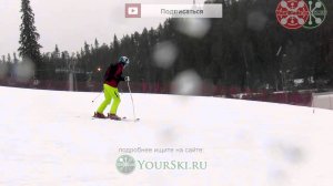 Смещения внутренней ноги вперед на входе в поворот.