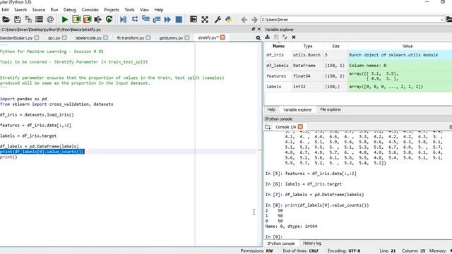Machine Learning | Stratify Parameter in train_test_split | Cross Validation смотреть онлайн