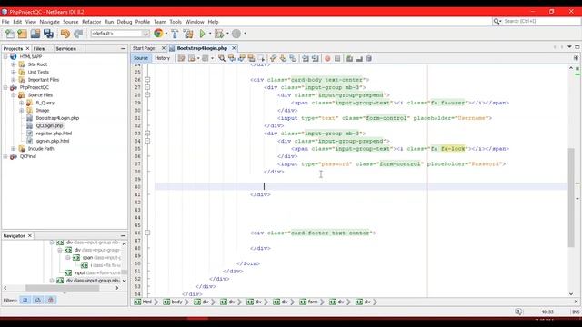 Bootstrap 4 - UI Login page - Netbean IDE 8.2 смотреть онлайн