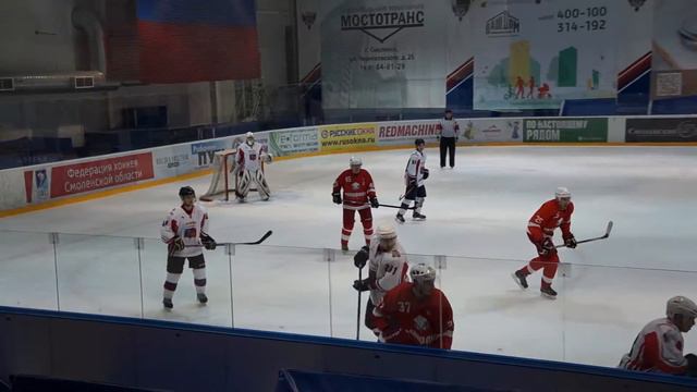 Первая игра финала Чемпионата Смоленской области по хоккею (Монолит-СГАФКСТ) смотреть онлайн