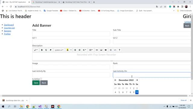 C# MVC Add Bootstrap DateTimepicker In C# MVC смотреть онлайн