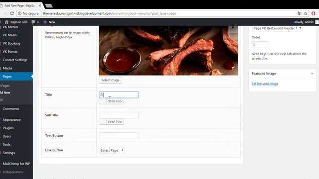 BajaSur Grill - VK Slider Theme Wordpress смотреть онлайн