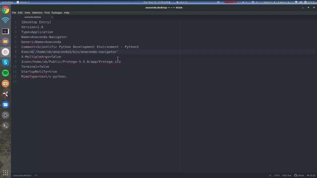 Create Anaconda Navigator Menu Icon In Ubuntu Desktop(Linux)
