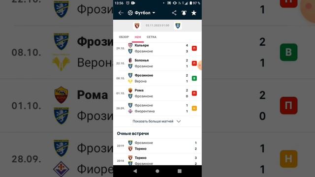 ТОРИНО ФРОЗИНОНЕ ПРОГНОЗ И СТАВКА смотреть онлайн