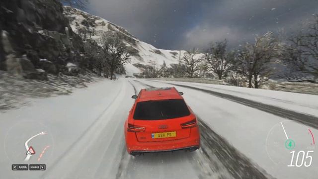 AUDI Rs6 WINTER PERFORMANCE- Forza Horizon 4 Realistic Car Drive in City - смотреть онлайн
