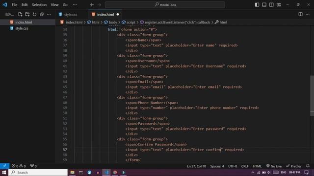 Create a Registration Form Modal (Popup) with HTML/CSS, JavaScript And Sweet Alert смотреть онлайн