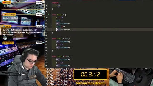 Estudiando programacion en Go (Golang) Apuntadores смотреть онлайн