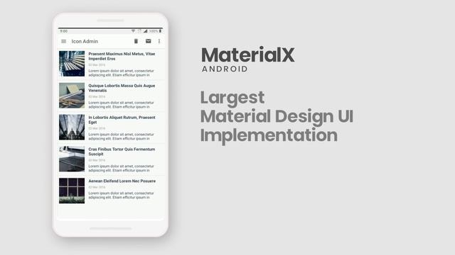 MaterialX - Largest Android Material Design UI Implementation смотреть онлайн