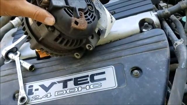 DIY: Honda K24 Alternator Replacement Accord / Element смотреть онлайн