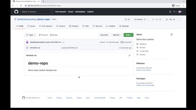 GitHub Flow Tutorial Using Web Interface | GitHub Tutorial 2022 смотреть онлайн