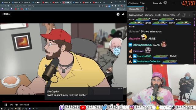 Hasan reacting to my animation of him смотреть онлайн