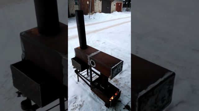 обкатка большой печи на отработке смотреть онлайн