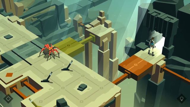 Lara Croft GO. 3 Лабиринт Камней. 4 Хищные Клинки