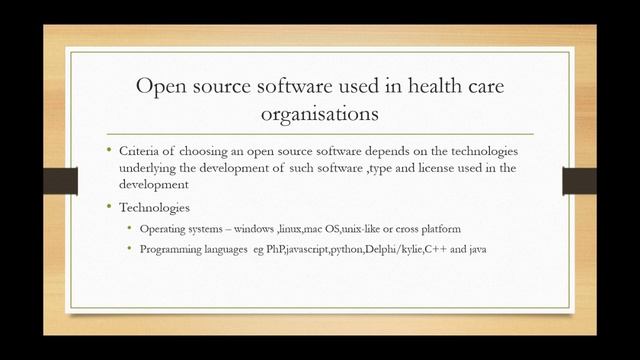 Examples of Opensource Software for healthcare смотреть онлайн