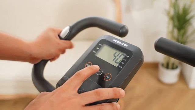 YOSUDA Folding Exercise Bike - 3 in 1 Upright Indoor Cycling Bike and Recumbent Exercise Bike смотреть онлайн