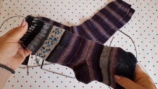 Тёплые гольфы/вязание спицами. смотреть онлайн