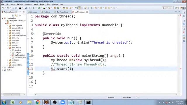 java MultiThreading смотреть онлайн