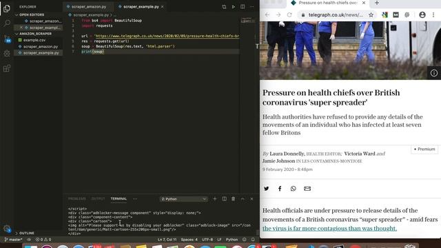 Beautiful Soup Tutorial - Intro To Web Scraping in Python (suitable for beginners) смотреть онлайн