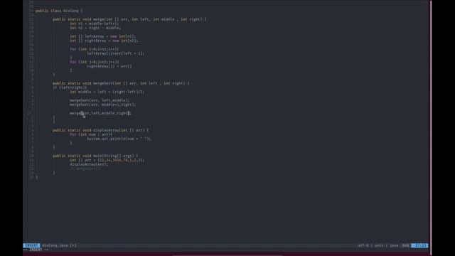 Java Class 17 : Merge Sort смотреть онлайн