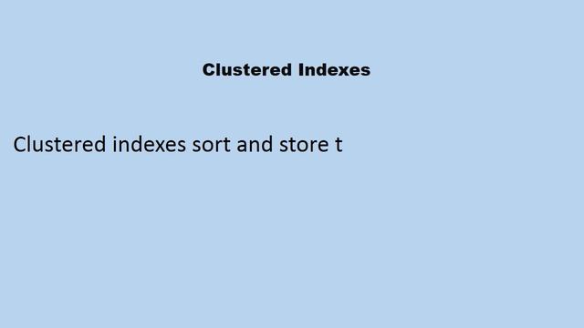 Clustered Index 02 Sql server Interview questions смотреть онлайн
