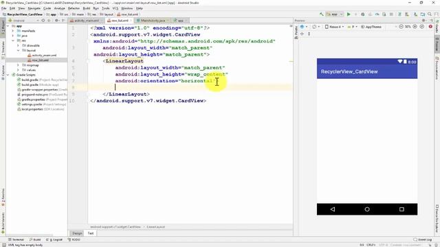 Android RecyclerView ve CardView Kullanımı - 1 смотреть онлайн