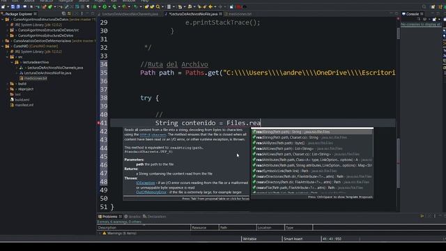 06. Lectura de Archivos con la Clase Files ( Parte02 ) | Sistema de Archivos con Java NIO.2 смотреть онлайн
