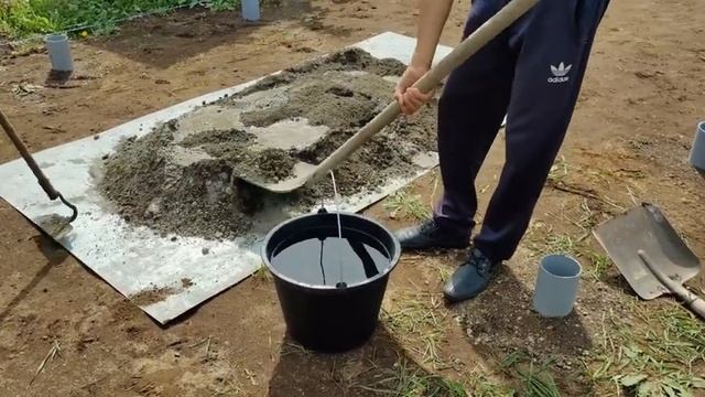 Столбчатый фундамент и нижняя обвязка для теплицы. смотреть онлайн