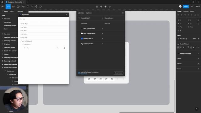 Figma101 - How to solve missing (text style) libraries in figma смотреть онлайн