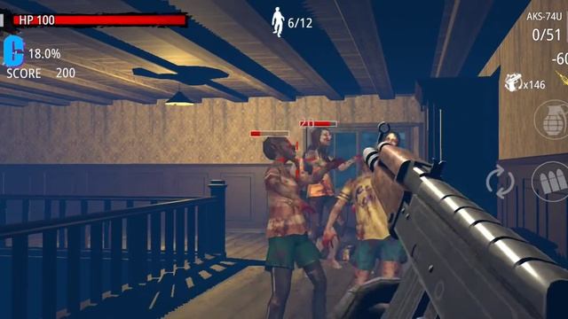 Zombie Hunter D-Day : Fps Zombie Shooting GamePlay. #3 смотреть онлайн