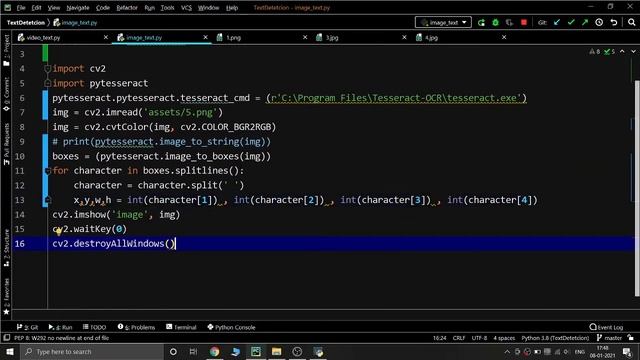 Text Detection using OpenCV and Pytesseract | Mini Project in Python | OpenCV | Pytesseract смотреть онлайн
